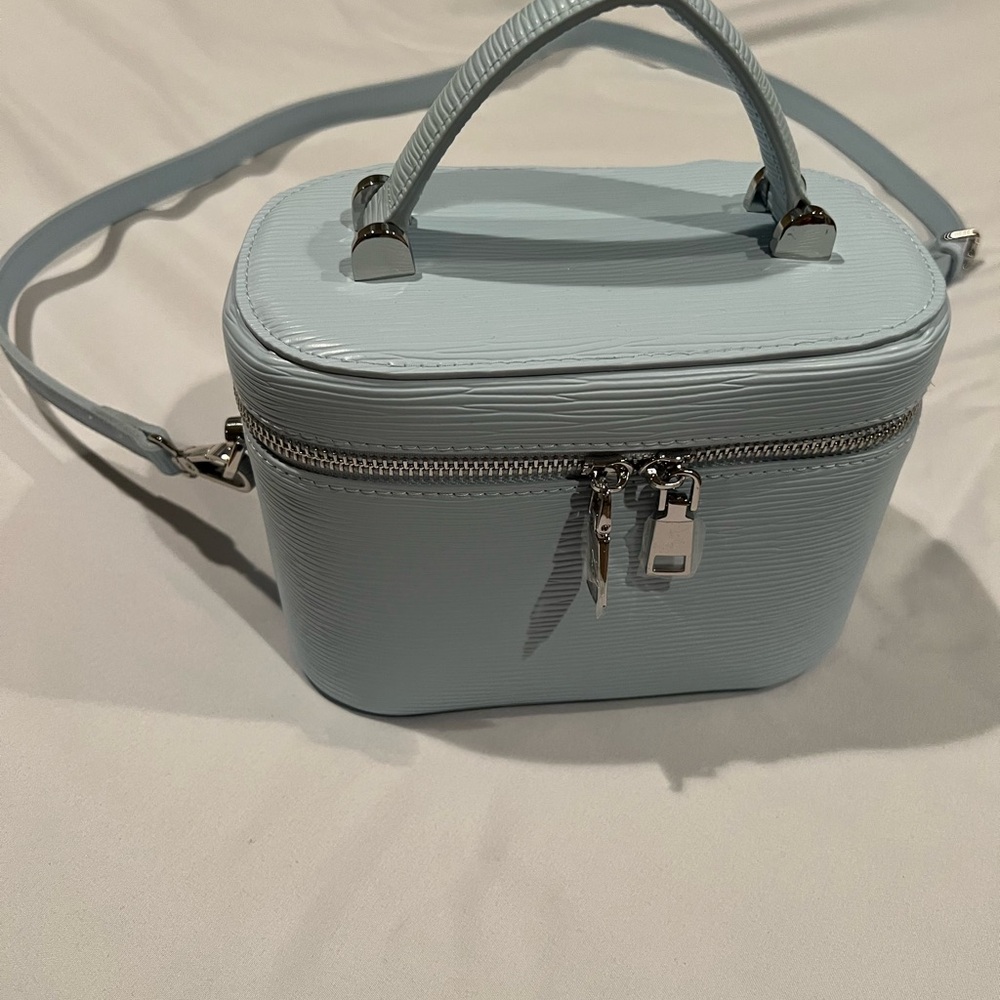 Bloomingdale’s Elegant Blue Handbag